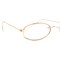 Old Man Costume Glasses - Gold Oval Granny Dress Up Eyeglasses - 1 Pair
